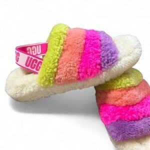 UGG Colorful Cozy Slippers – Women’s Size 10, Bright & Barely Worn
